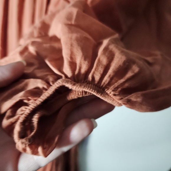 Erika Pena Tiered Off-The-Shoulder Maxi Dress Size XS/S - Picture 5 of 12